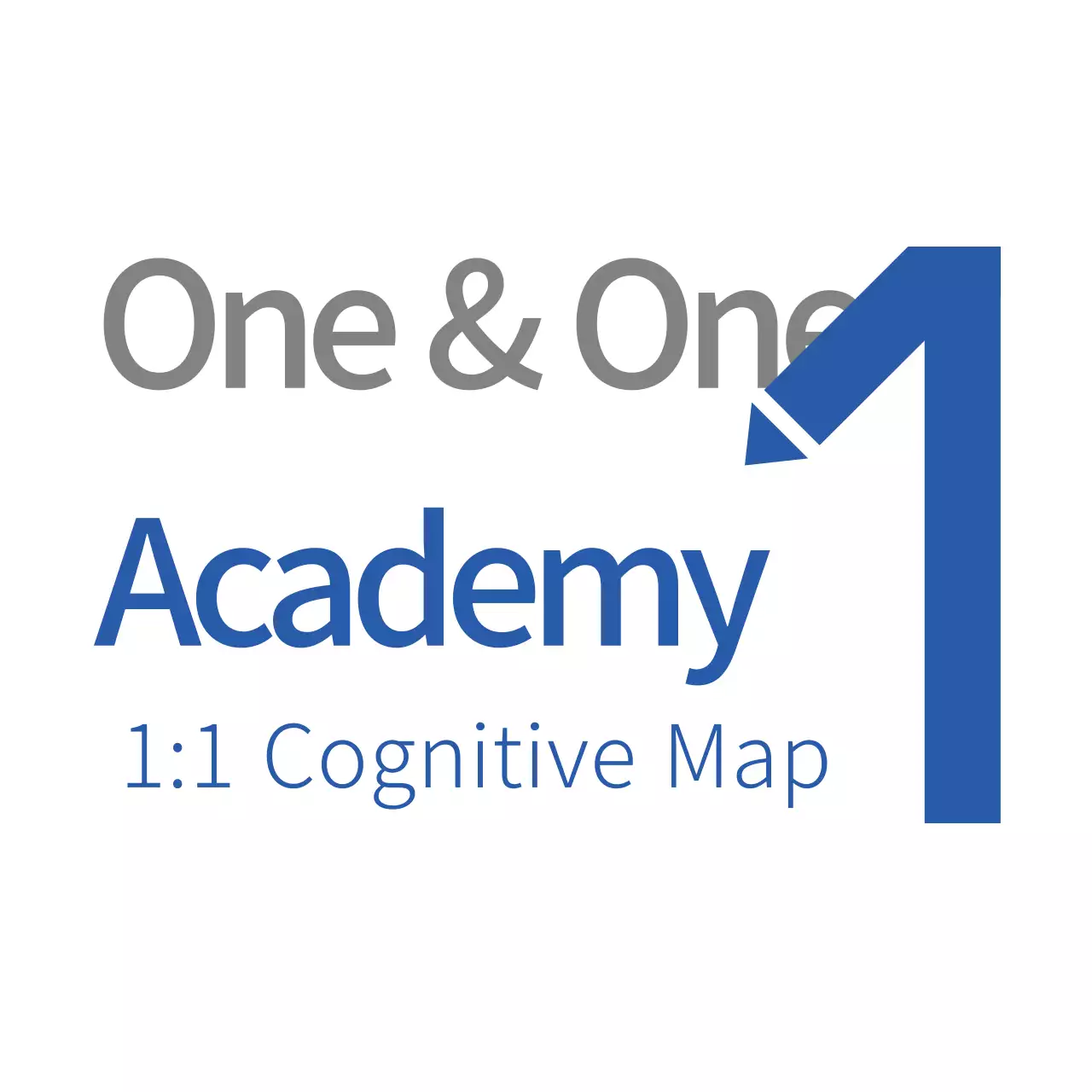 Logo thông báo của Học viện hiện đại màu xanh