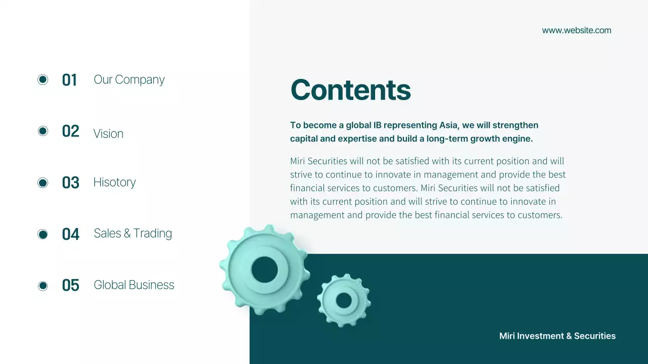 Teal Modern Business Presentation