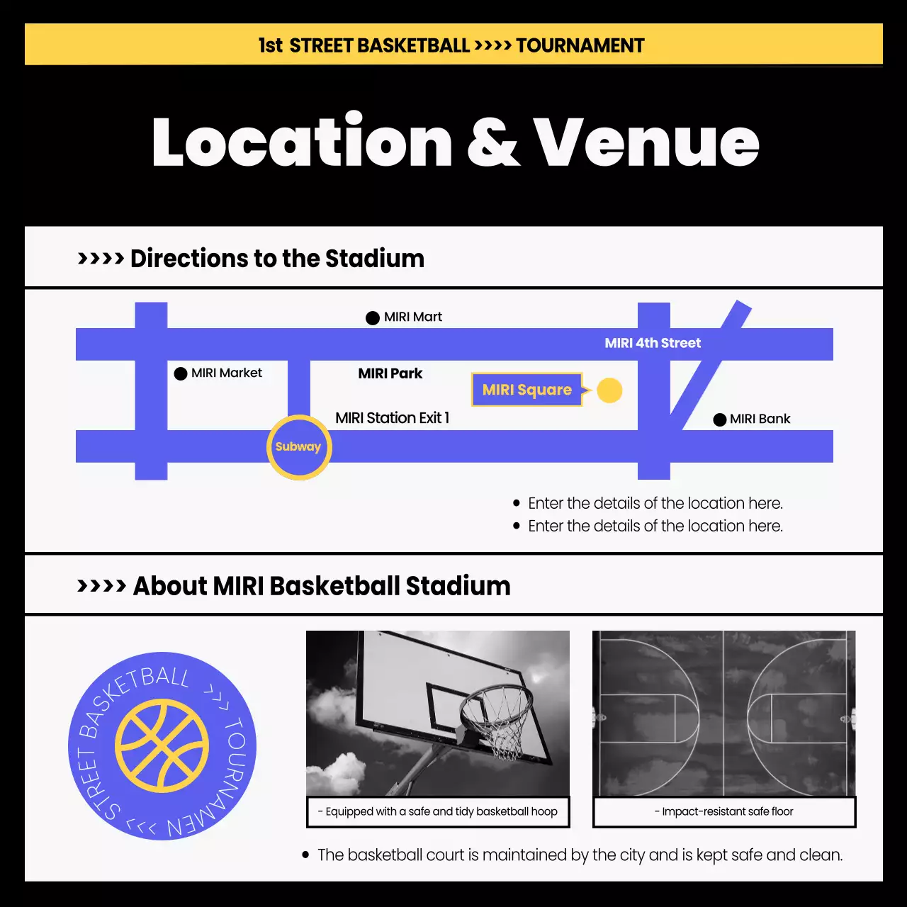 Blue Modern Basketball Event Promotion Instagram Carousel
