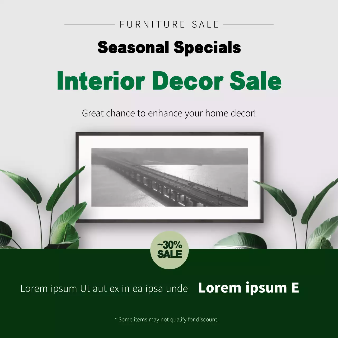 Green Photos Highlight Clean Furniture Promote Events