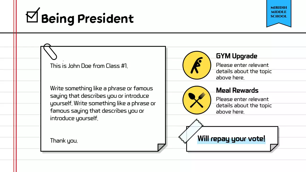 Yellow Simple Elections Announcement Presentation