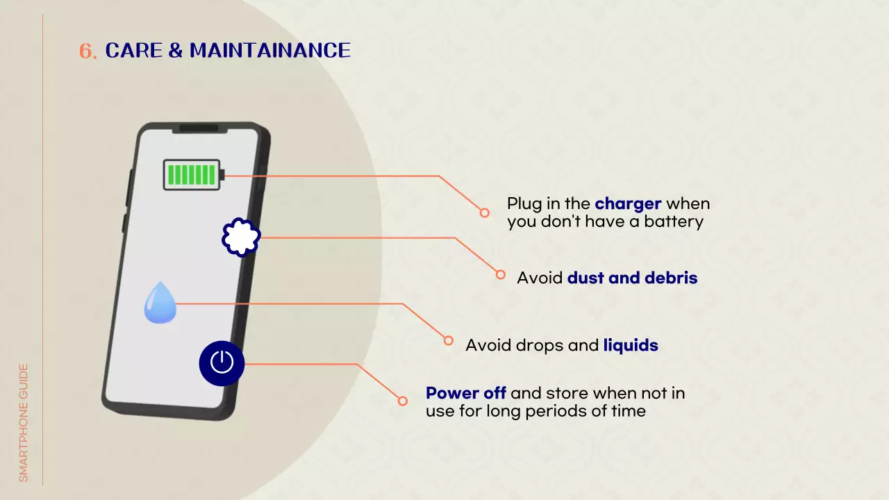 오렌지 심플 스마트폰 가이드 프레젠테이션