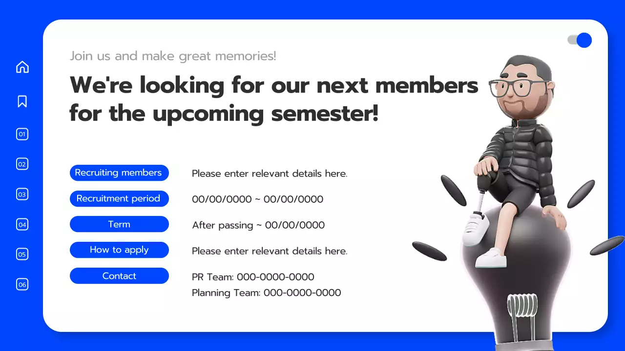 Blue Modern Student Lecture Presentation