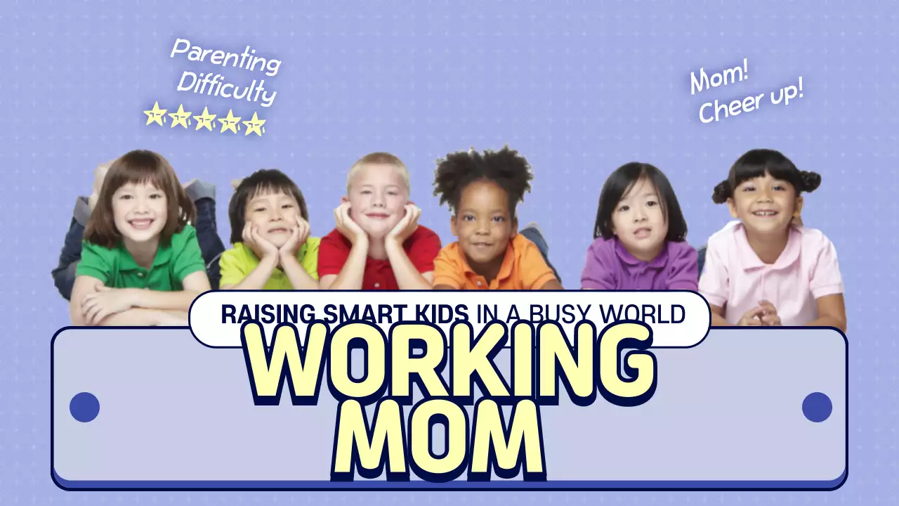 Blue Modern Parenting Guide YouTube Thumbnail