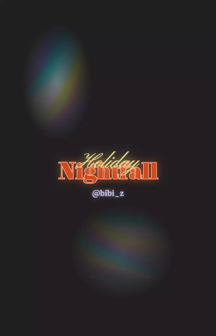 Emotional sunset concept photocard frame in black and yellow