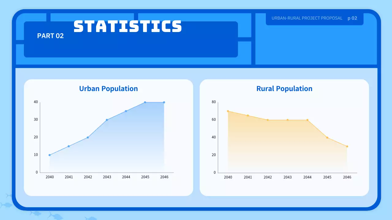 Light blue cute toy-style farming village business proposal