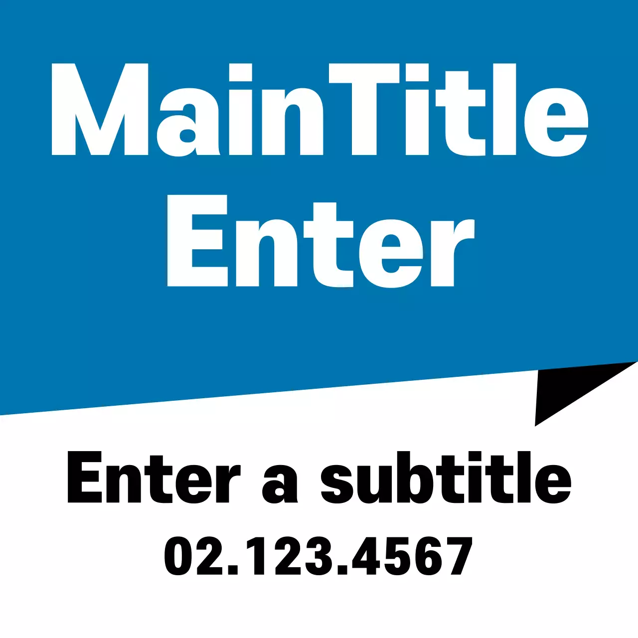 Blue Simple Advertisement Banner