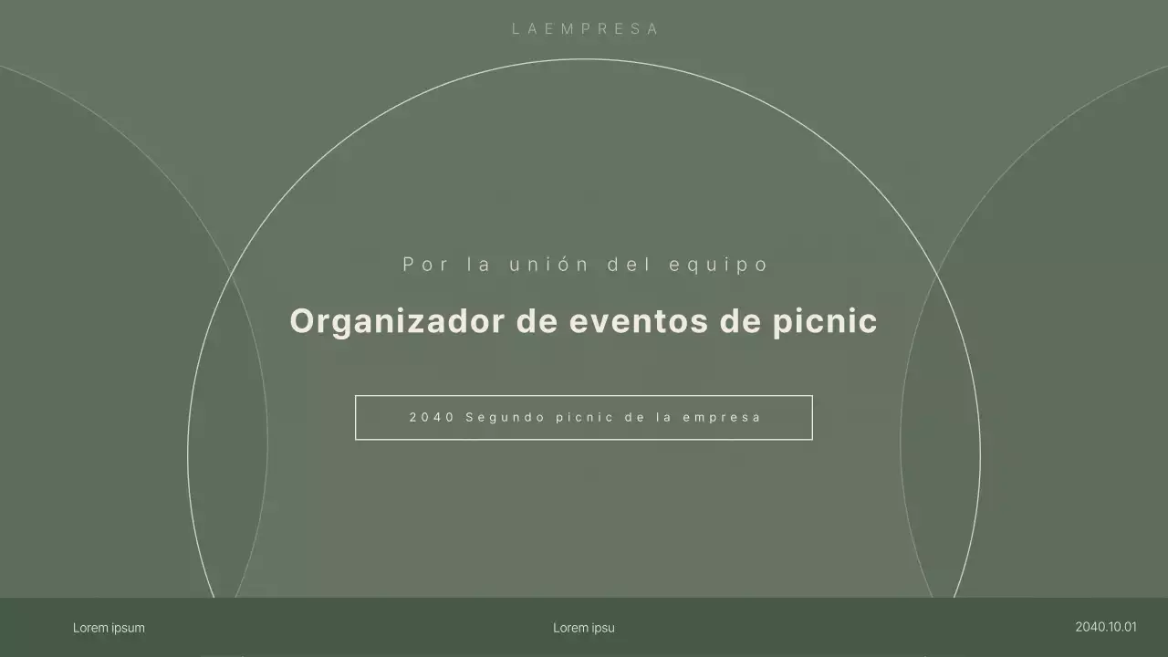 Picnic de empresa en verde