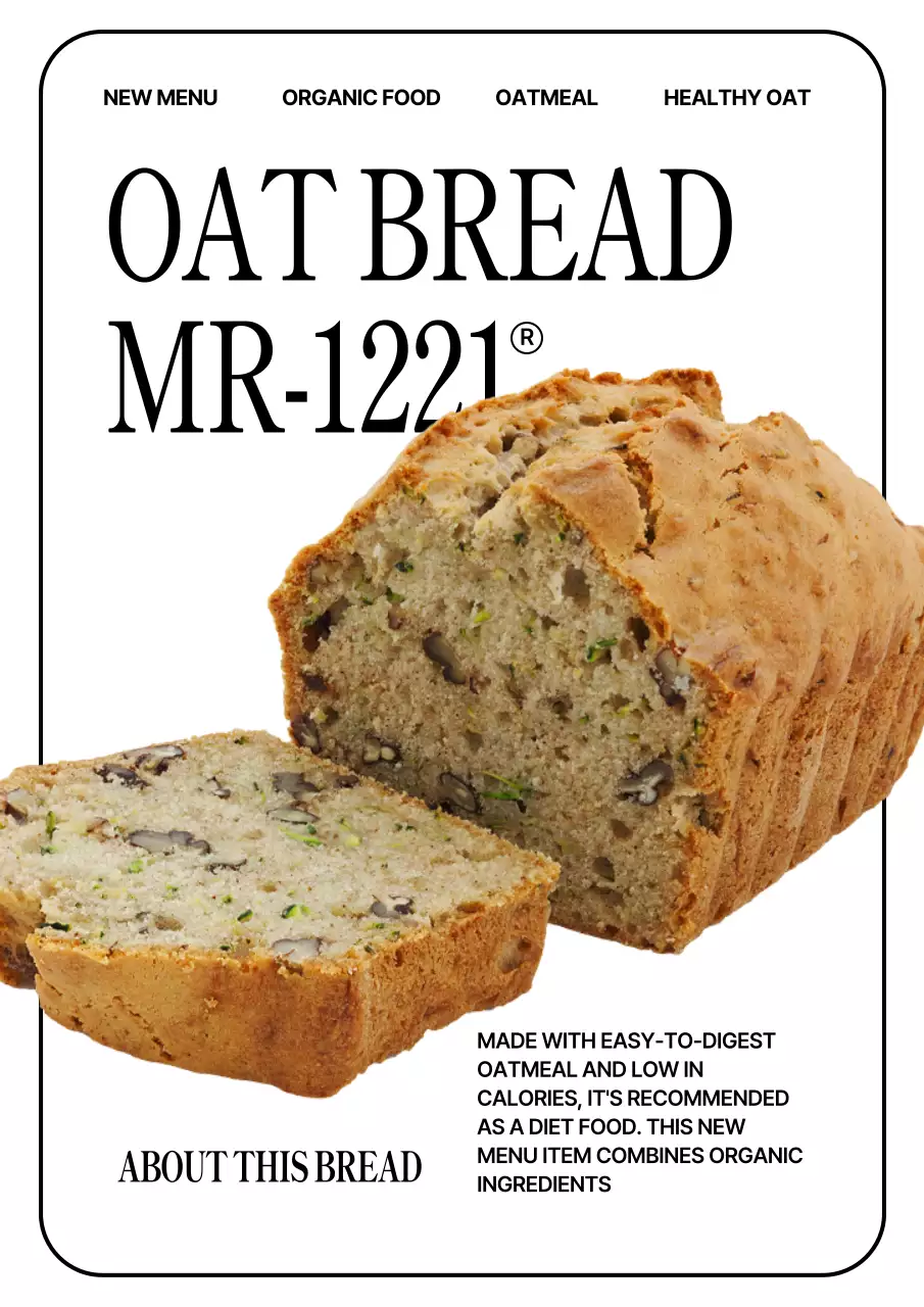 Beige Simple Organic Menu Poster