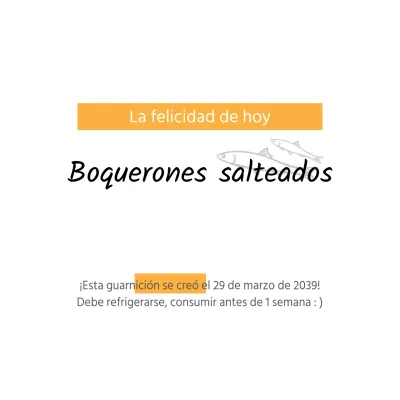 Guarnición del día