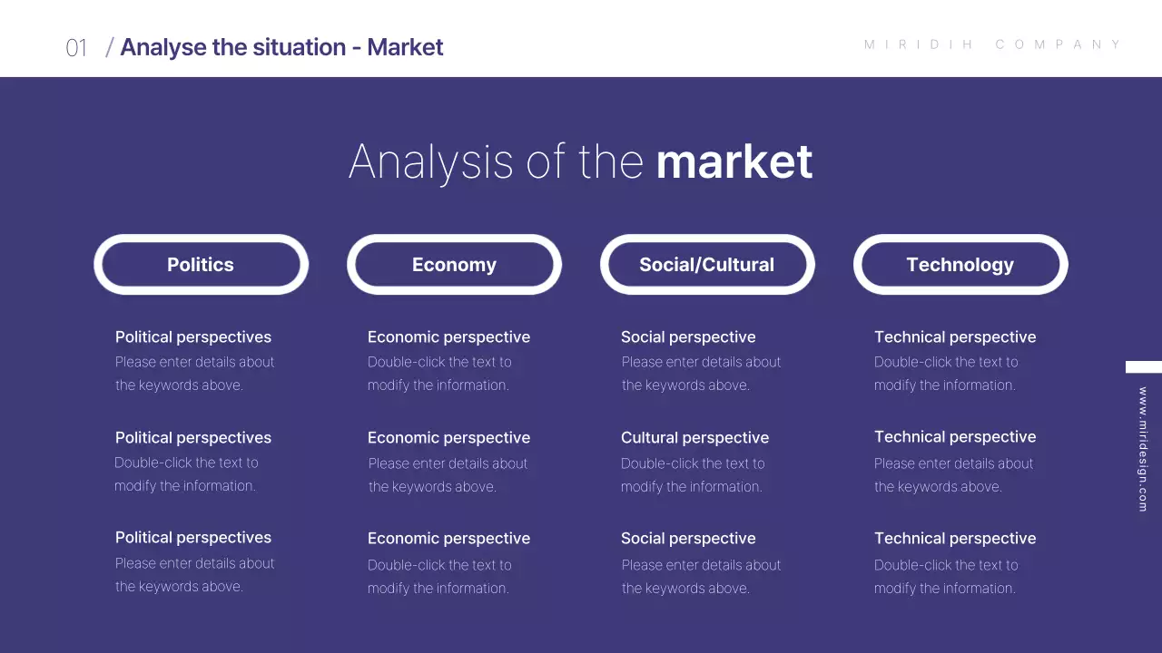 Purple theme creative brief template