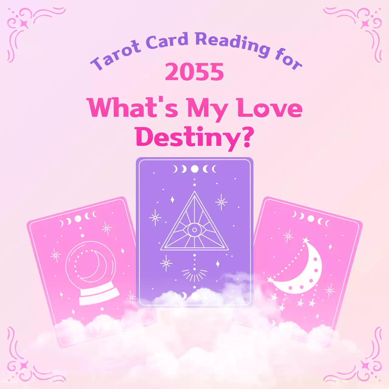 Learn to read tarot cards with a pink, dreamy feel