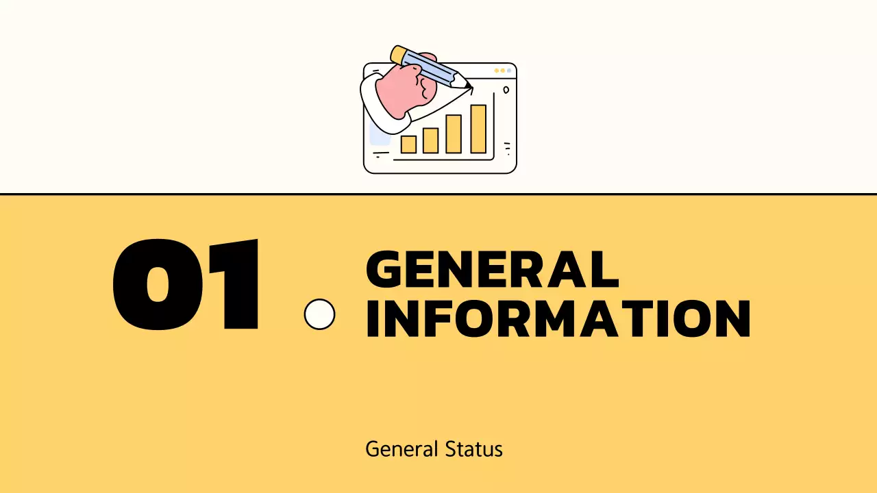 노란색 최소 비즈니스 계획 문서 프레젠테이션