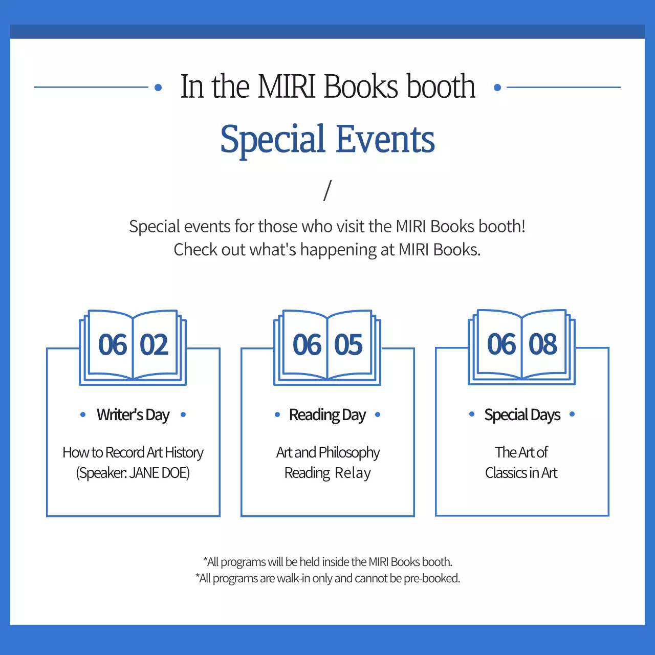 Blue Modern Book Promotion Instagram Carousel