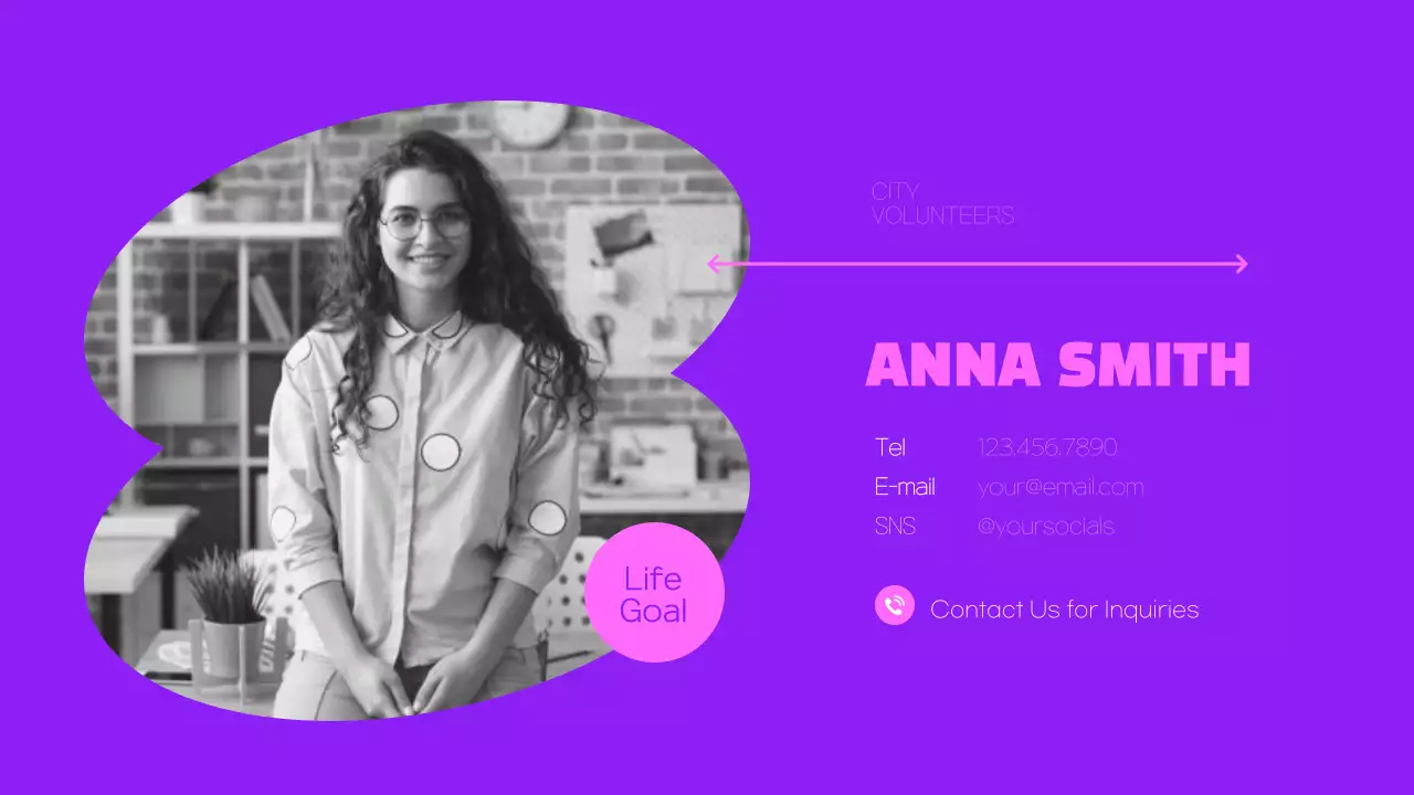 Purple Modern Volunteer Report Presentation