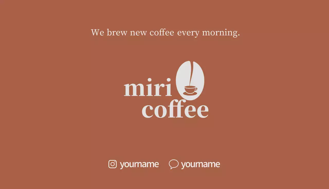 brown illustration logo simple coffee cafe
