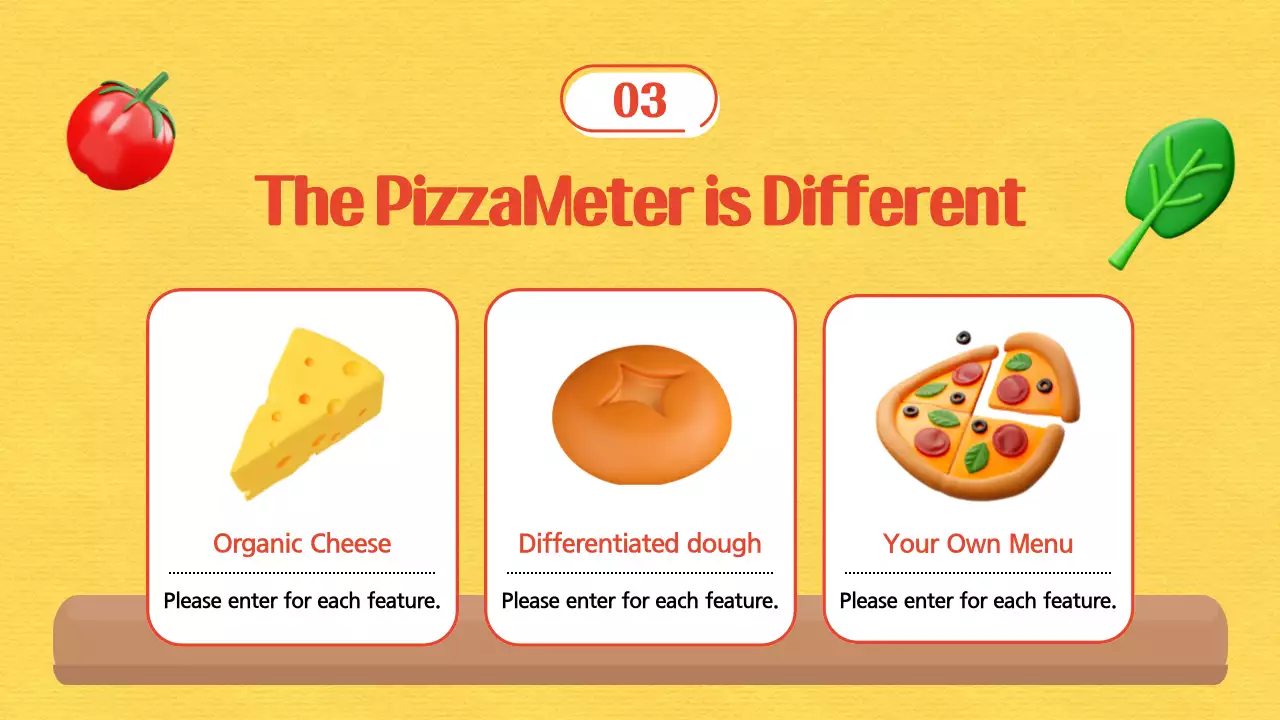 옐로우 모던 피자 사업 계획 프레젠테이션