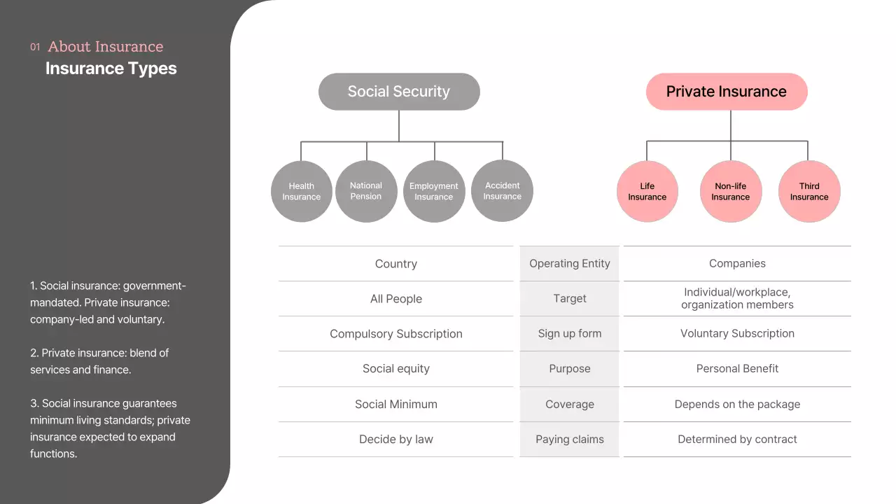 Pink Modern Insurance Presentation