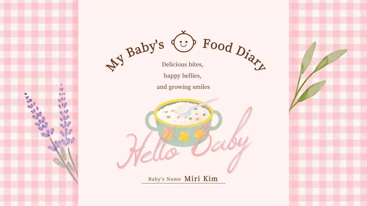 Pregnancy and parenting record theme in pink