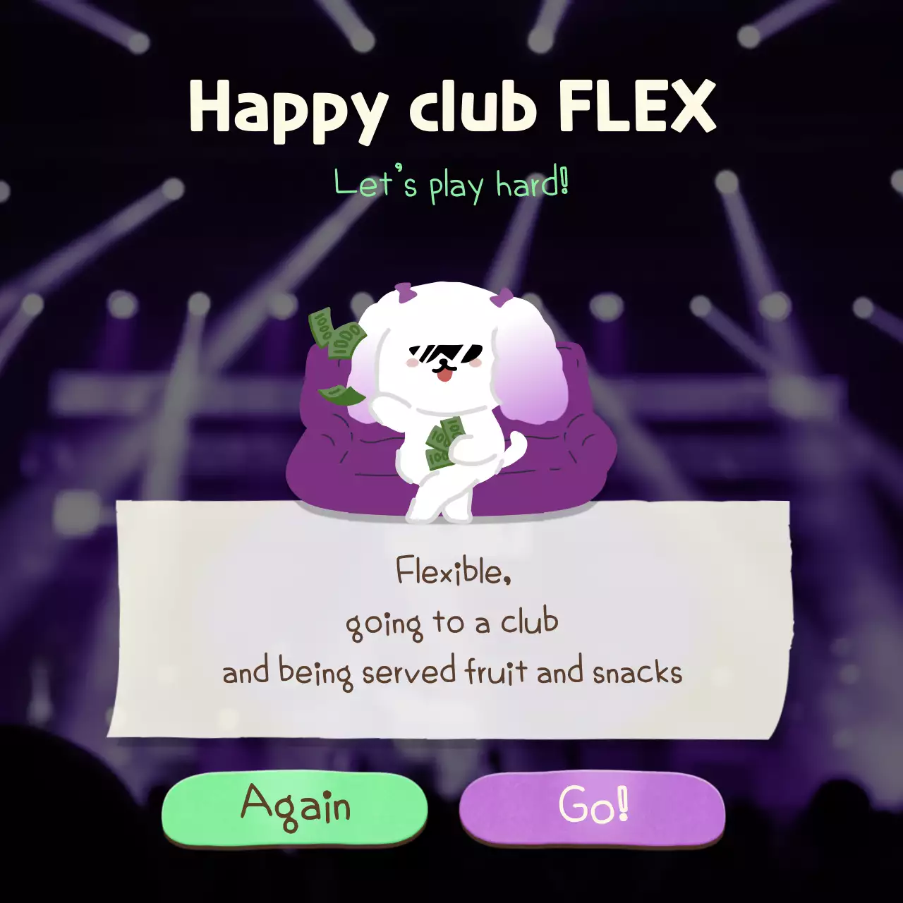 Vacation type psychology test with a cute blue pool concept