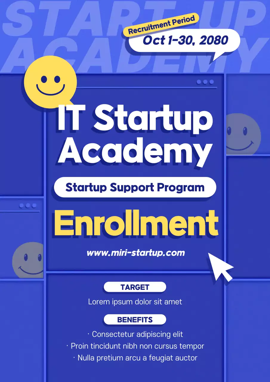 Blue Simple IT Startup Academy Recruitment