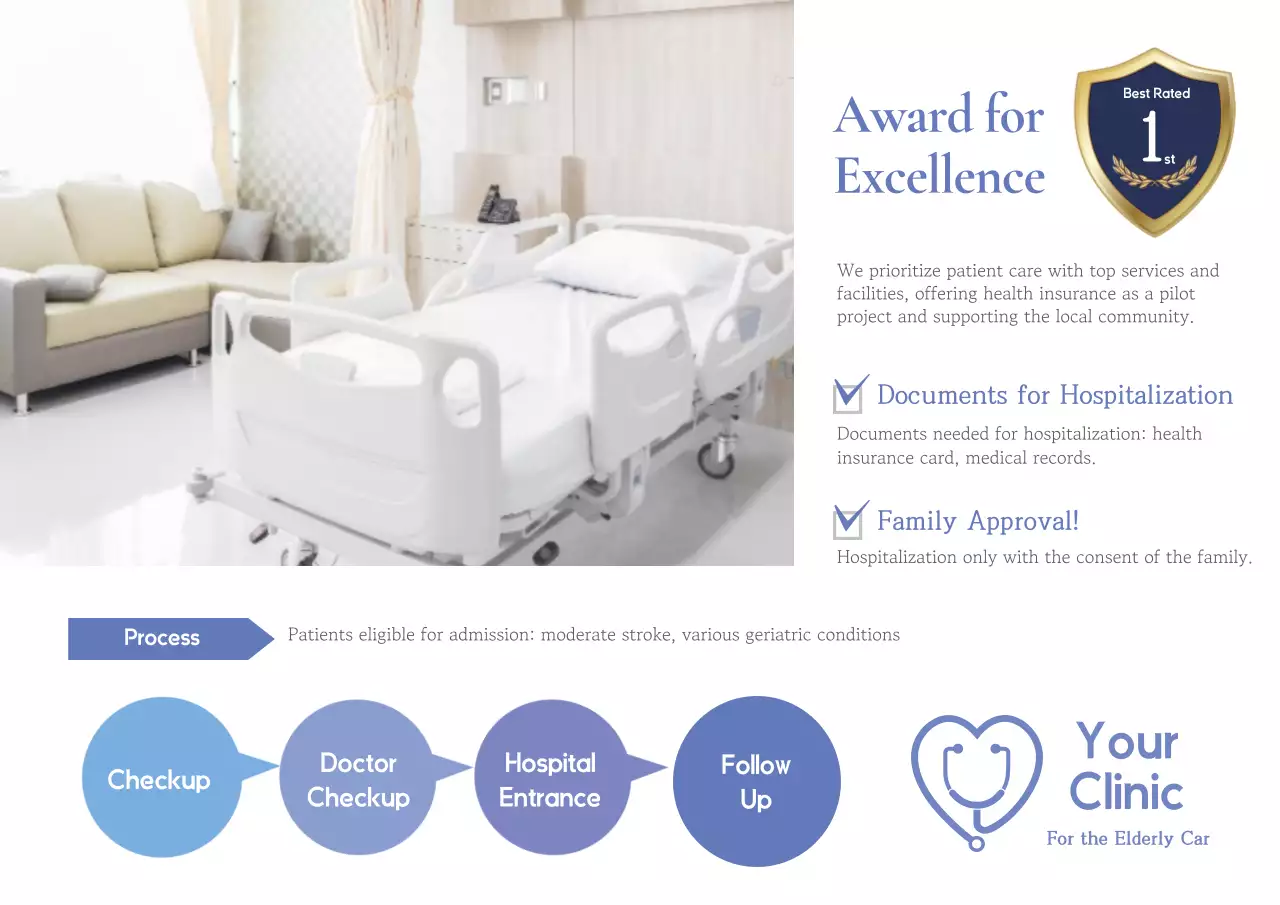 White Professional Healthcare Promotion Poster