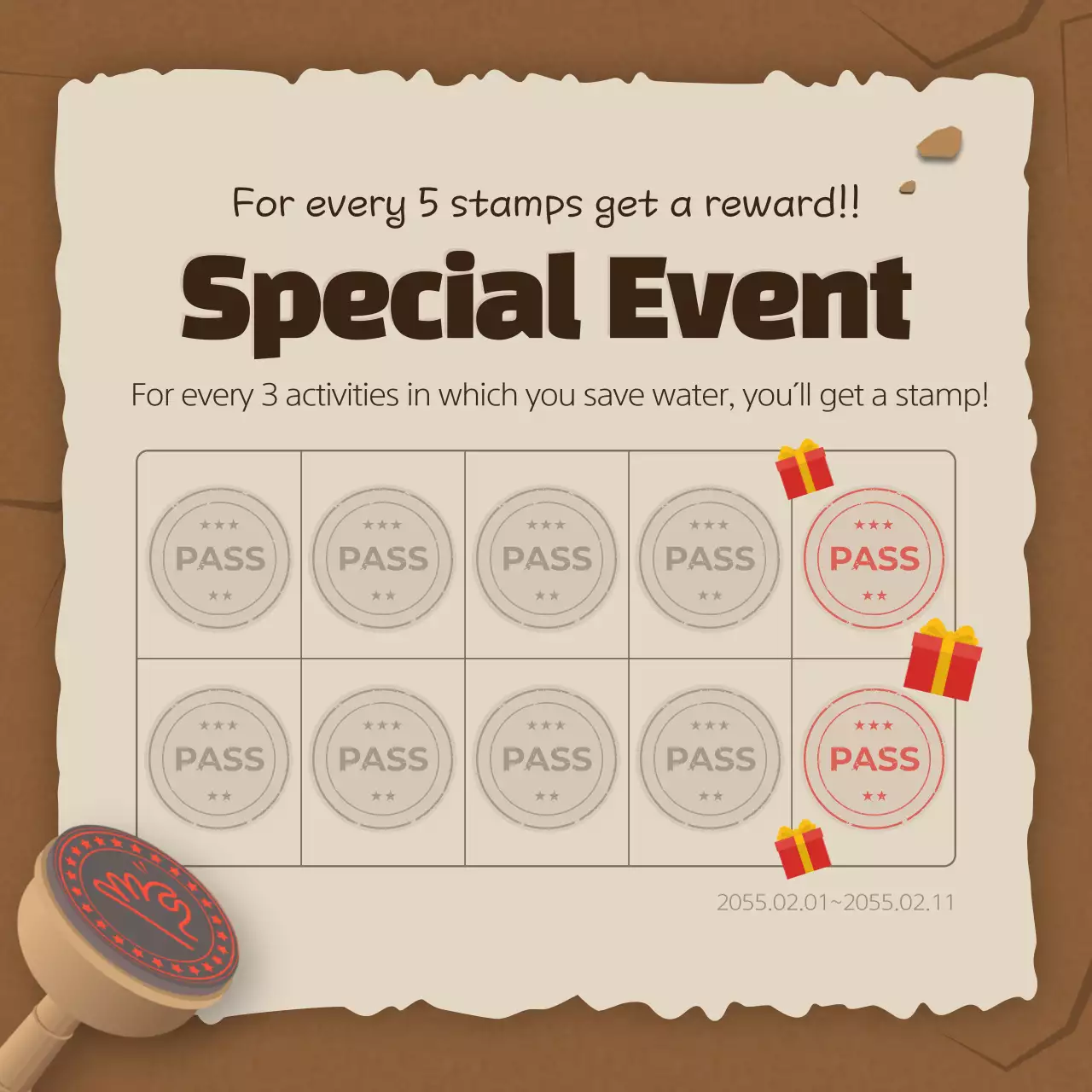 Drought and water conservation in the brown cracked earth concept