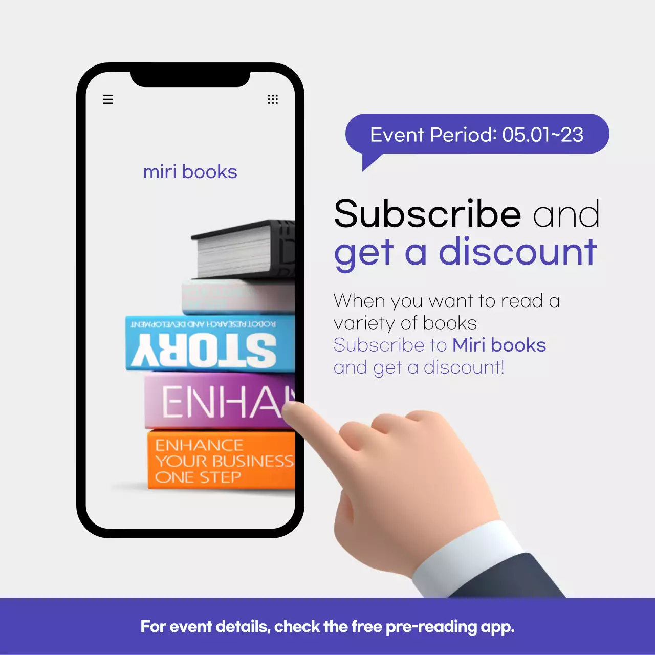 Black Modern Book Promotion Social Media Post