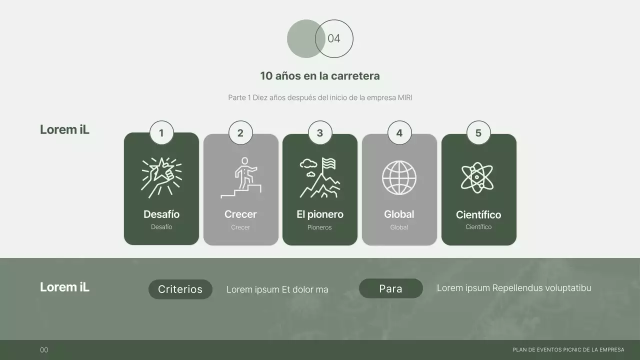 Picnic de empresa en verde