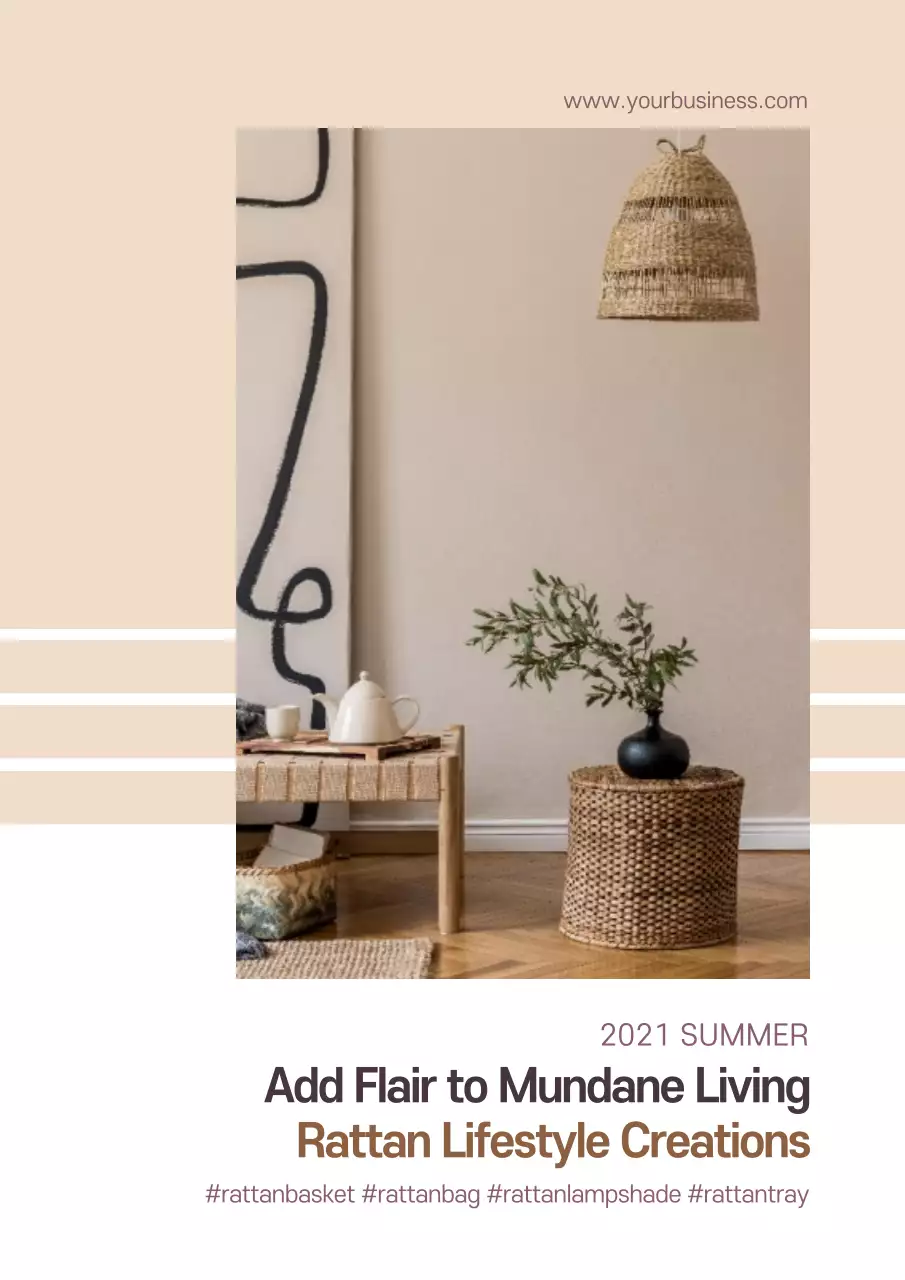 Beige Rustic Home Promotion Poster