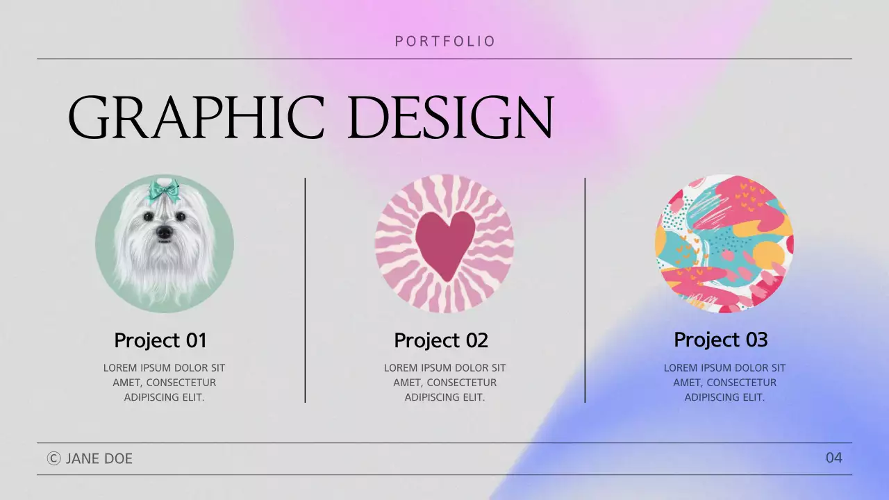 Pastel Minimal Portfolio Design Presentation