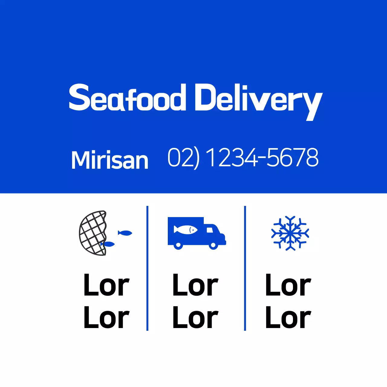Seafood delivery