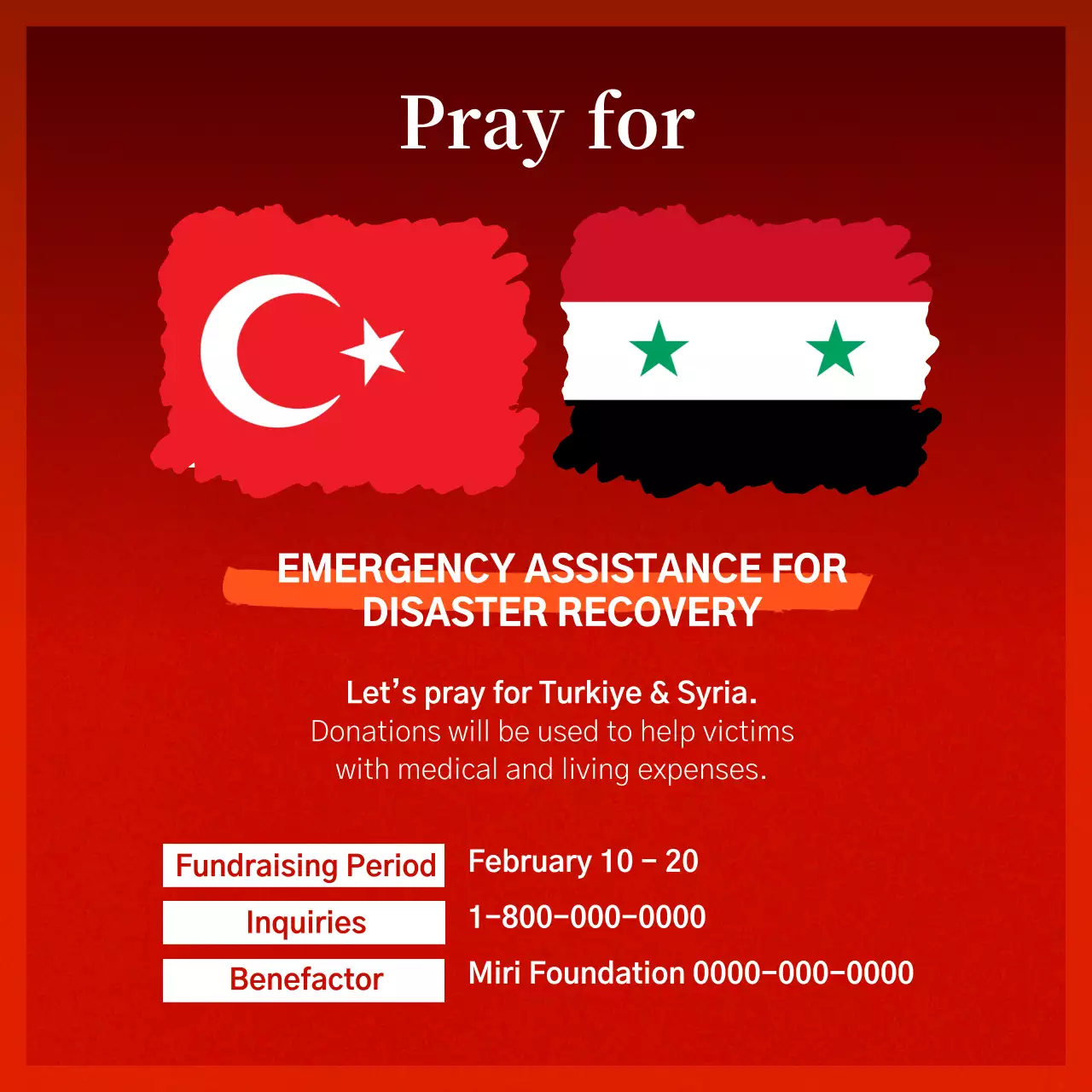 Red Flag Relief sponsorship announcement