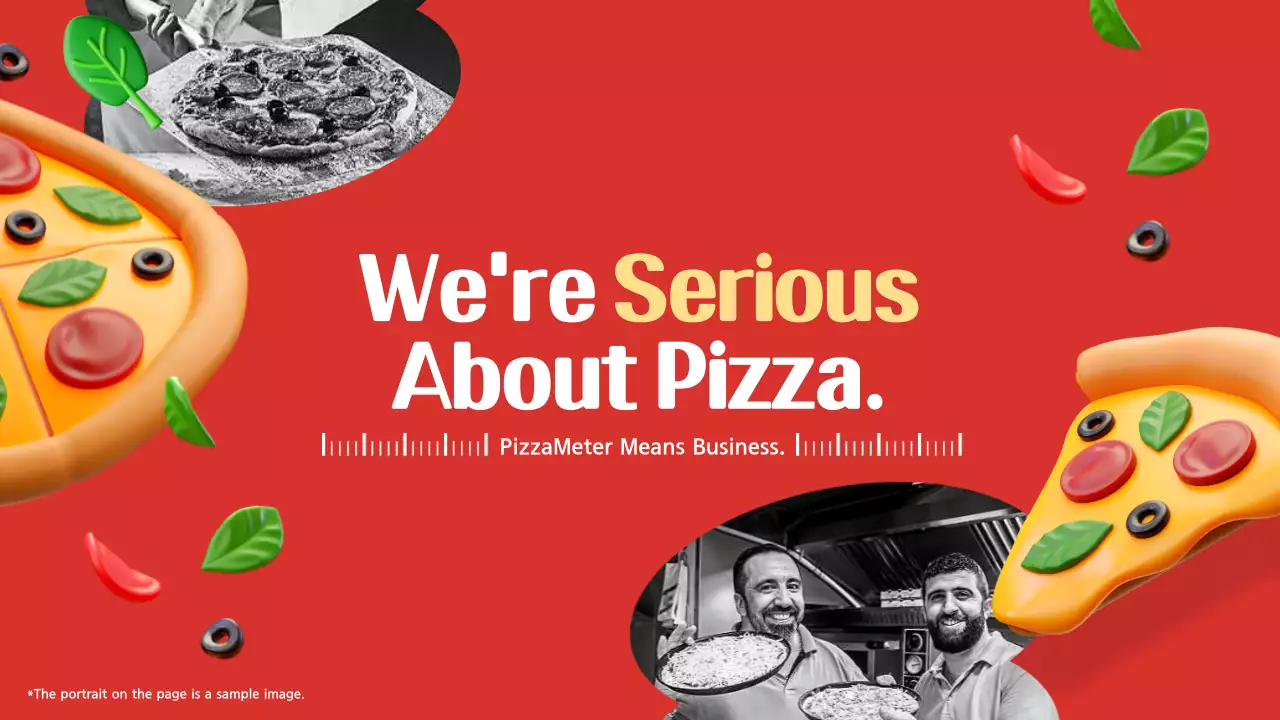 옐로우 모던 피자 사업 계획 프레젠테이션