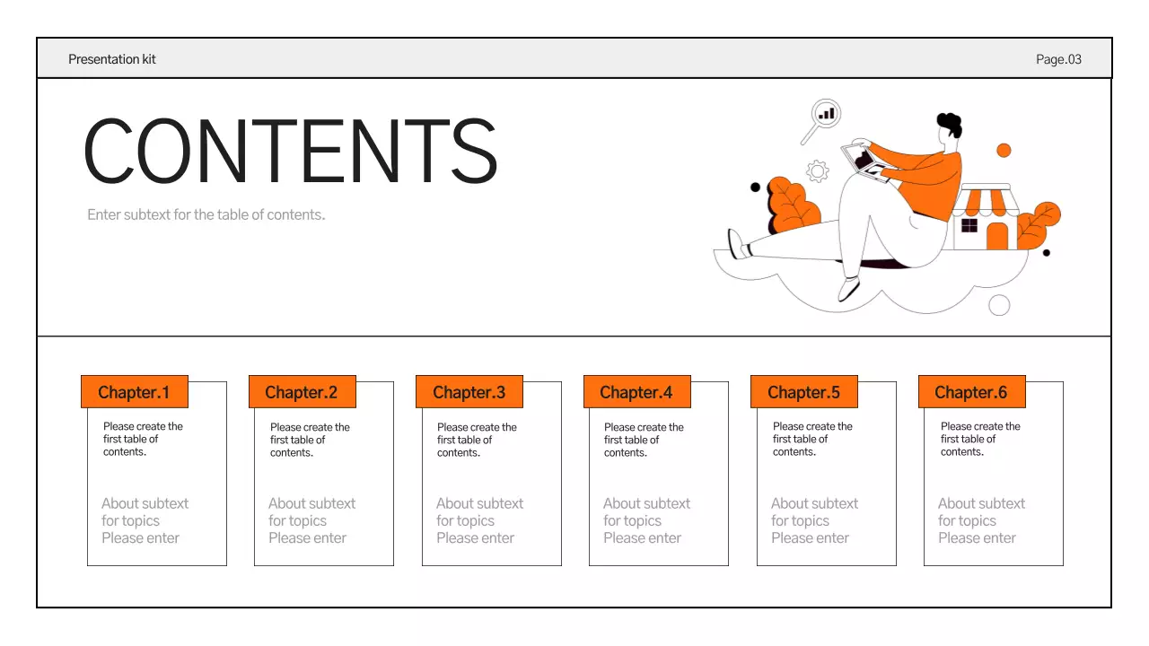 Orange Clean Business Presentation