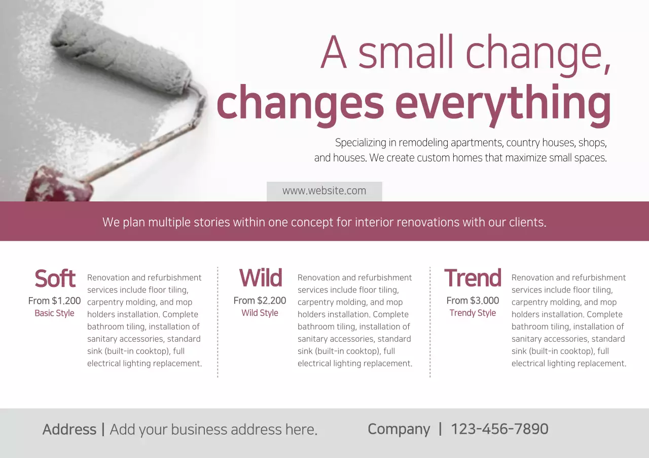 Beige Modern Renovation Promotion Poster