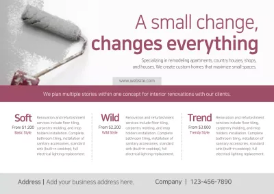 Beige Modern Renovation Promotion Poster