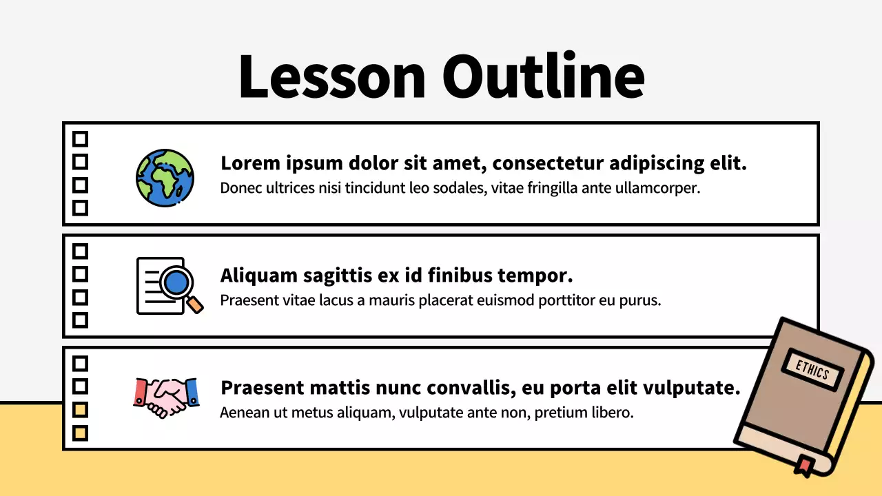 Bright and cute illustrations of life and ethics