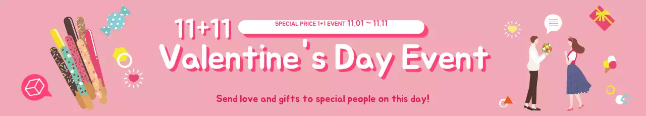 Banner de promoção de evento de dia dos namorados da moda rosa