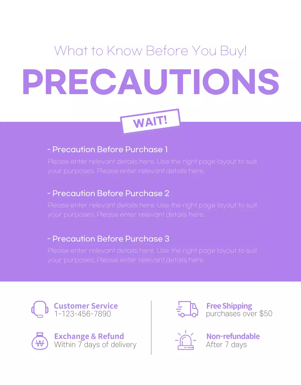Purple Modern Product Promotion Poster