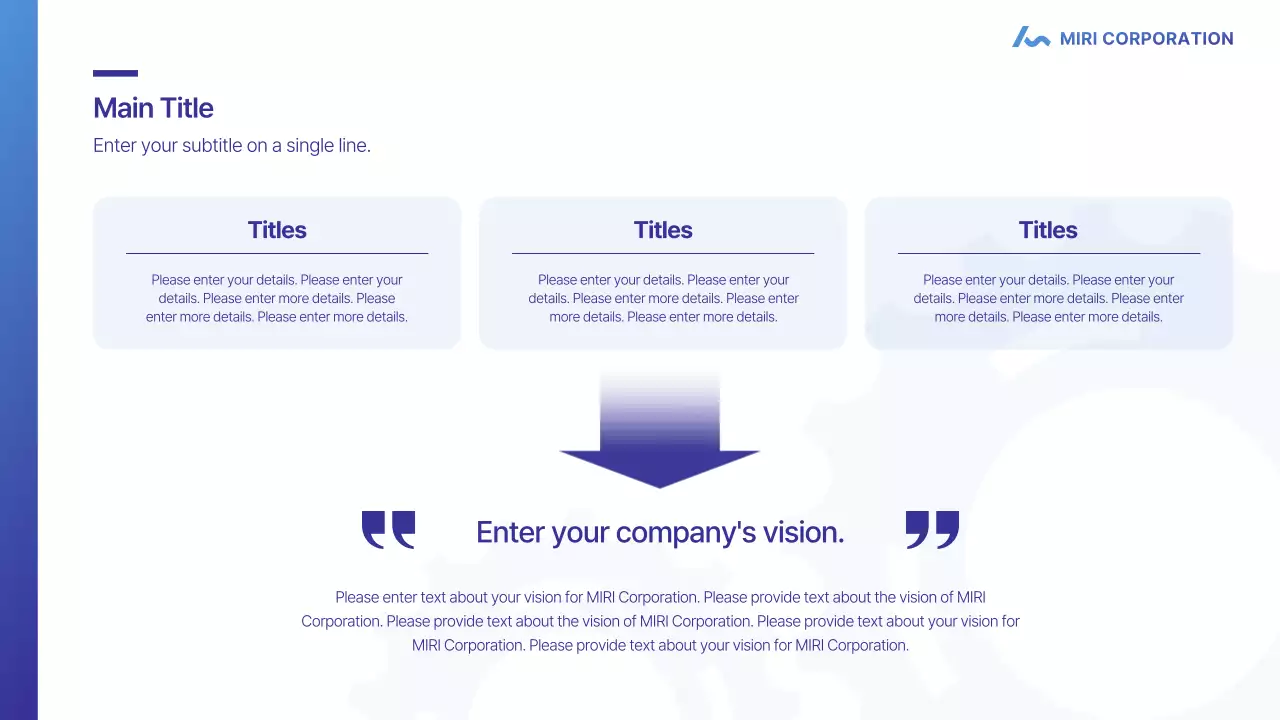 블루 프로페셔널 비즈니스 프레젠테이션