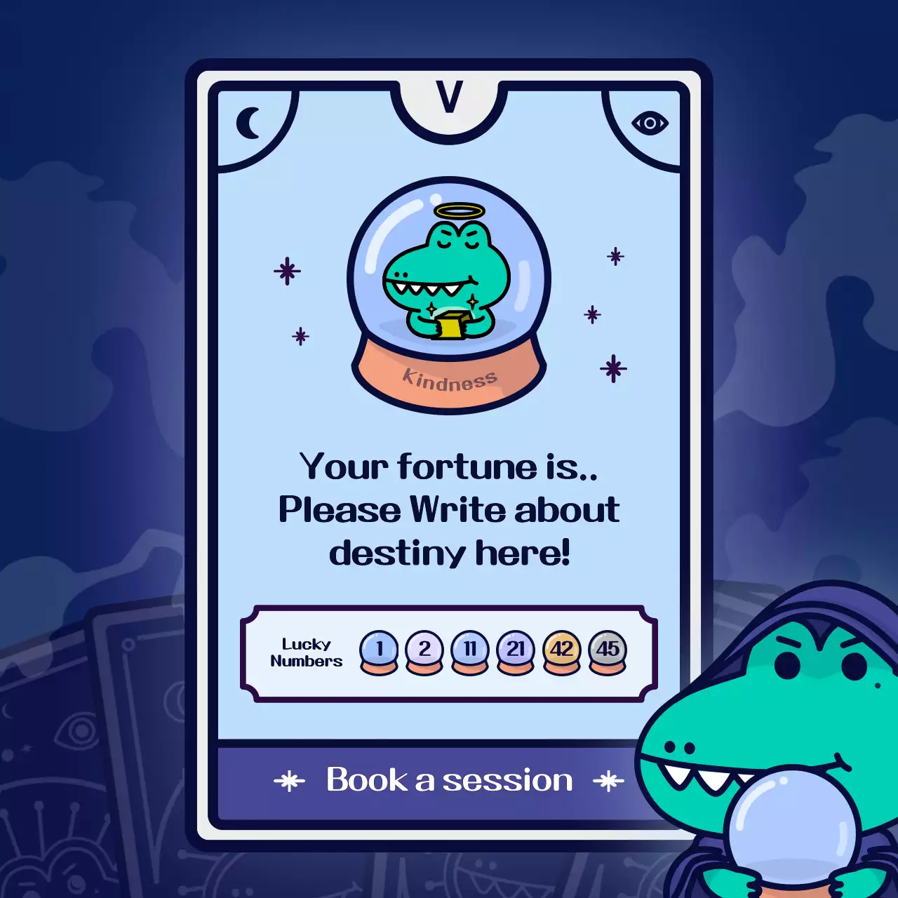 Purple Comic Fortune Guide Instagram Carousel