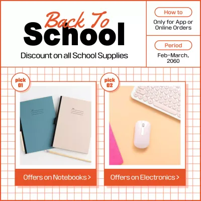 Back-to-School sale event Instagram Post