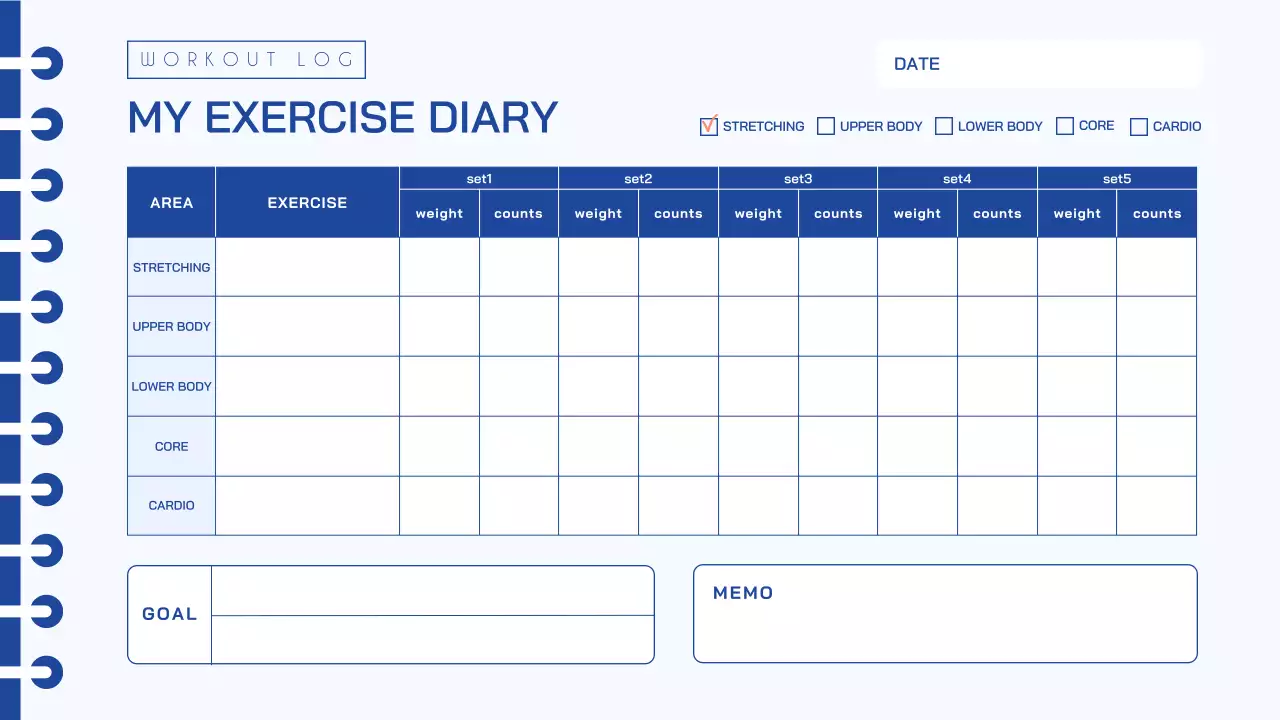 Orange and Blue Diary My Hobby Diary