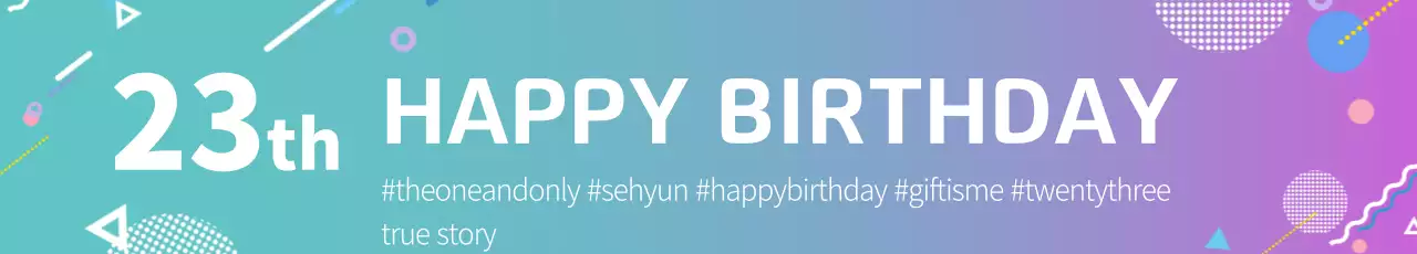 Banner de convite de aniversário da moda arco-íris