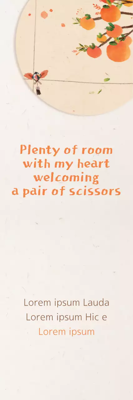 Faixa de anúncio de poesia tradicional laranja