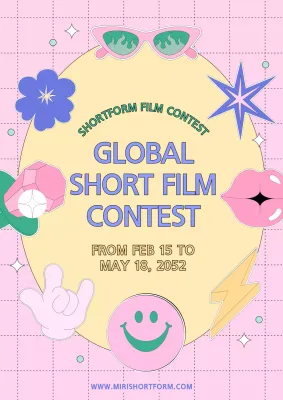 International Short Form Film Contest in Pink and Yellow