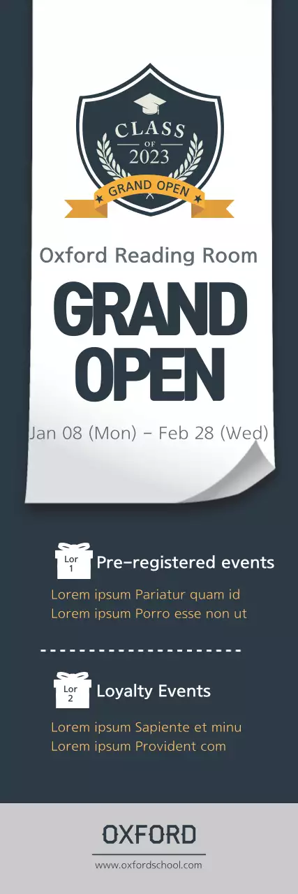 Banner de anúncio de evento moderno preto