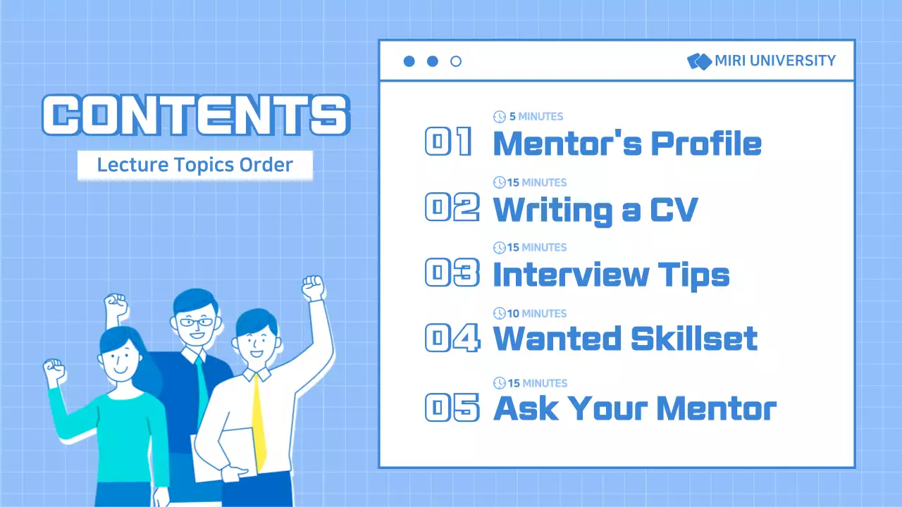 Blue Modern Career Guide Presentation