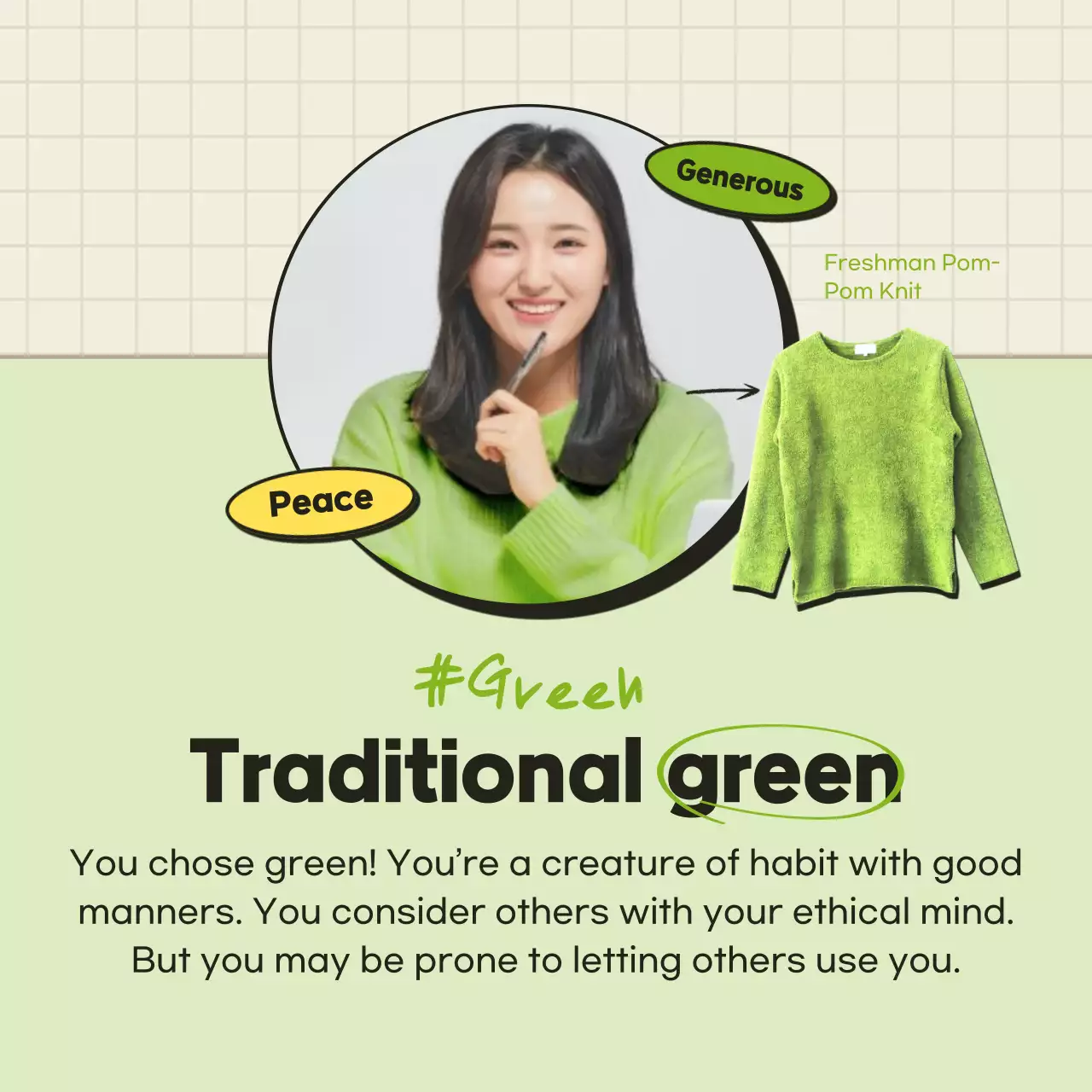 A psychological test of orange and beige t-shirt colors